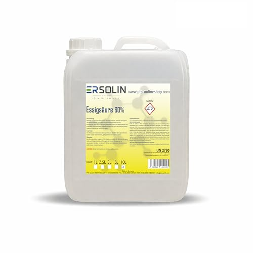 Essigsäure 60% 10 L Entkalker Reiniger sehr ergiebig auch in 1L 3L 5L