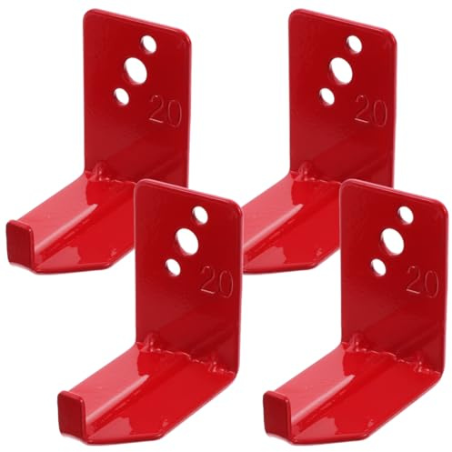 UKCOCO Fire Extinguisher Wall Mount Bracket L Type with Single Hook Metal Holder and Accessories Easy Installation for Home Fire Safety