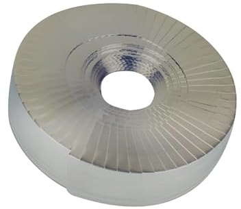 Silber Endmanschettenband 25mm/10m