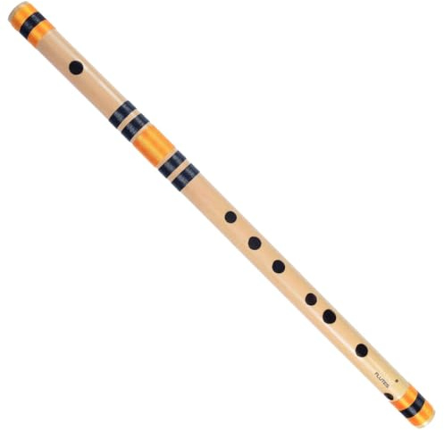 TreegoArt flute musical instrument original for Beginner C scale natural right handed bamboo bansuri - 19 Inch Approx