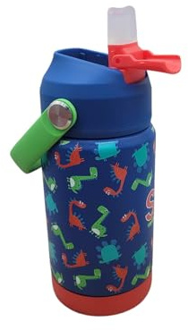 PELLECCHIA 1969 | Borraccia Termica con Portaborraccia per SJ Seven Boy and Girl da 350 ML | Non contiene BPA. Acciao INOX 304. (Drago)