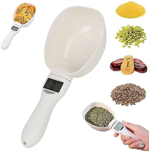 2025 New Digital Measuring Spoon With LCD Screen - Electronic Food Scale 800g/0.1g High Precision - Measuring Scoop for Coffee, Spices, Dog Cat Food (1PCS)