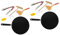 MAGICLULU 2 Juegos sartén Utensilios de Cocina Exterior sartenes antiadherentes Cacerola Antiadherente sarten Parrilla Cuchara para Plancha Bandeja para Asar al Aire Libre Acero Inoxidable