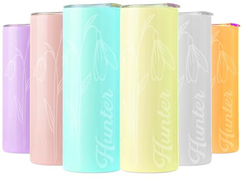 Funmii Personalizado Taza Termo Café para Llevar Profesionales Elegante Reutilizables Vaso Térmico Acero Inoxidable Tumbler para Frío y Caliente Regalo Amantes del Café para (multicolor)