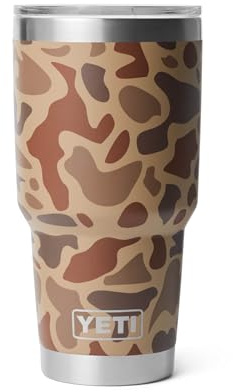 YETI Rambler 30 oz Tumbler, Stainless Steel, Vacuum Insulated with MagSlider Lid, Wetlands Camo