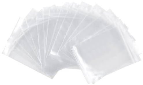 100 sacs en plastique transparents refermables, sachets à fermeture éclair, sachets hermétiques, adaptés à la cuisine, aux bijoux, aux semis et aux petits accessoires, 6 9 cm x 9 cm