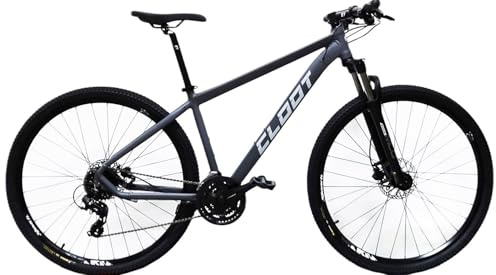 CLOOT Bicicleta Montaña 29 XR Trail 900 24 Velocidades Shimano Tourney – MTB Aluminio 6061 + Suspensión 100 mm + Frenos Hidráulicos + Ruedas 29 XR Trail 900(Gris, Talla XL (1,87-1,99))