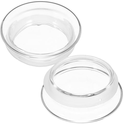 Genérico Tapa de Jarra de Agua de Vidrio Reutilizable 2 Piezas Sellado Antiderrames para Cocina y Uso Doméstico