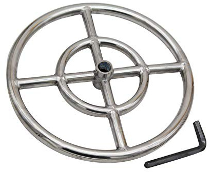 Meter Star 304 Edelstahl Propangas-Feuerstelle Ringbrenner