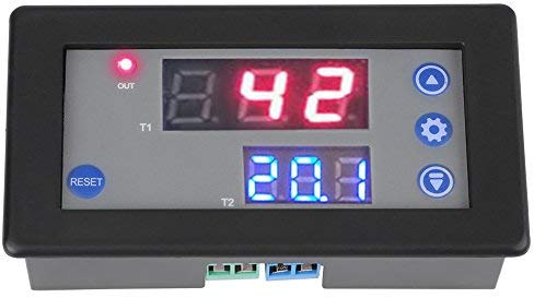 Temporizador del ciclo de temporizaci¨®n del rel¨¦ de temporizaci¨®n 12V Temporizador del ciclo de doble pantalla del LED digital