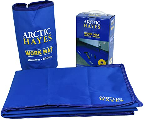 Arctic Hayes ARCWM2 Klempnerarbeitsmatte, rutschfest, wasserdicht und chemikalienbeständig, Bodenschutzmatte (1800 x 850 mm), geeignet für den Innen- und Außenbereich