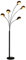 vidaXL Lampadaire sur Pied à Arc - Éclairage pour Salon, Chambre à Coucher, Maison Intérieur - 200 cm, 5 x E14 - Noir et Doré