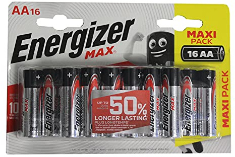 Blister Pack of 16 AA Batteries - Energizer Max