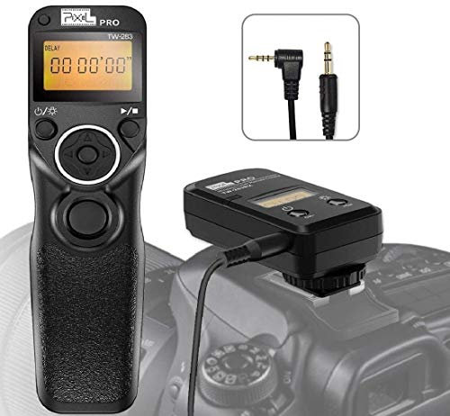 Pixel Wireless Timer Intervalometer TW-283 L1 Camera Release Remote Control for Panasonic S5, S1, G95, G91, FZ10002, G9, GH5, G85, G81, GX8, GX7, GH4, FZ2500, FZ2000, FZ1000, FZ300