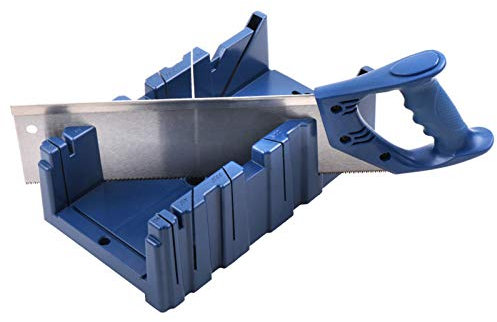 Zebery Mitre Saw Box, Clamping Mitre Box Adjustable Mitre Box for Cutting Coving Skirting Boards