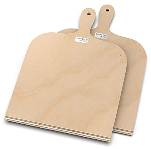 AUPROTEC Tagliere per Pizza, Legno, 2, XL (HxB) 38 x 32 cm, unità