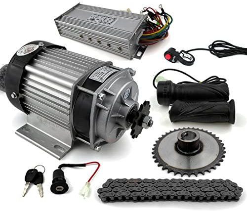Fixed Chainwheel 48V 500W Bike Wagon Motor Kit High Torque Low Speed Can Carry 250kg Go Reverse For E-trike Handcart（Normal handle kit）