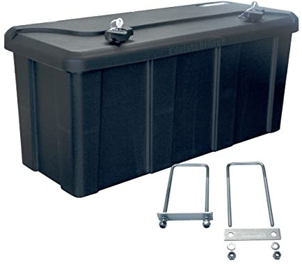 Daken B50-2 + inkl. Montagesatz MON5002, Werkzeugkasten, Deichselboxen, Stauboxen, Staukasten LKW, 750 x 355 x 300 mm, ca. 50,6 Liter