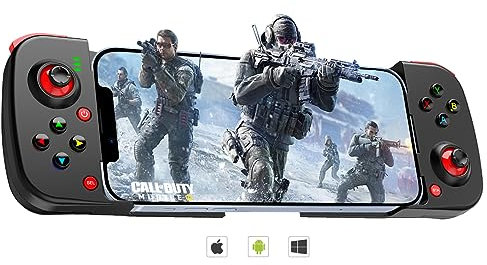 Joso Mobile Game Controller pour Android, iPhone, PC avec M1/M2 programmable, Contrôleur de téléphone pour iPhone 14, 13, 12, 11, Samsung Galaxy, Xiaomi, Oppo, Realme, Huawei, Vivo & More (Noir)