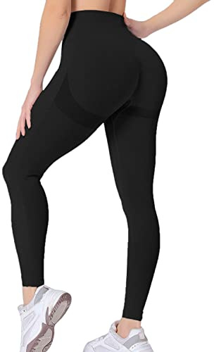 Neteson Leggins Sportivi Donna Push Up Pantaloni Palestra Vita Alta Opaco | Scrunch Leggins Dimagranti Senza Cuciture Elastici Yoga Fitness Jogging