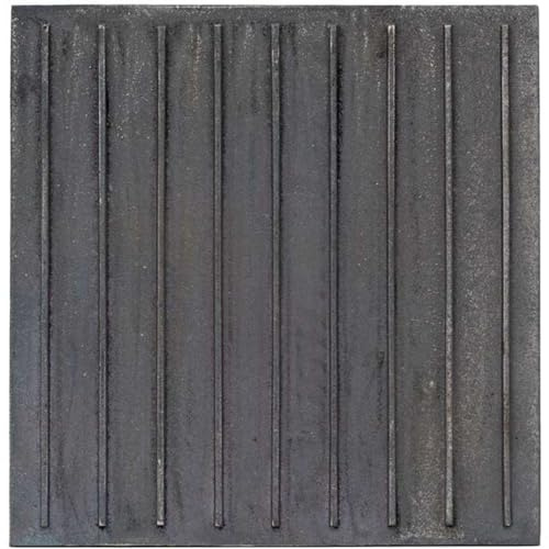 Lunaway - Placa de Chimenea ranurada de Hierro Fundido | Grosor 0,8 cm (49 x 50 cm)