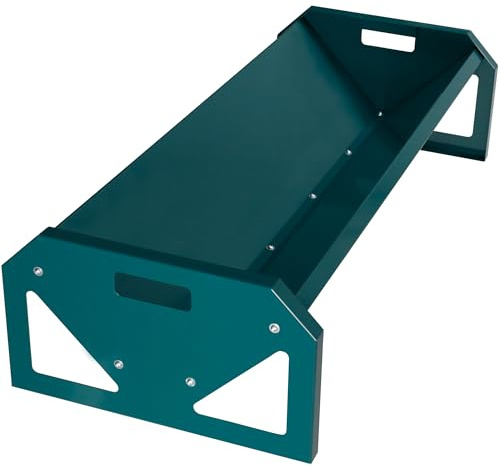 JonesHouseDeco Tragbarer 114 cm langer Futtertrog aus verzinktem Stahl, Schwerlasttrog mit großem Fassungsvermögen leicht zu reinigen für Kälber Schafe Pferde Alpakas und Ziegen Farbe Cyan B807A03