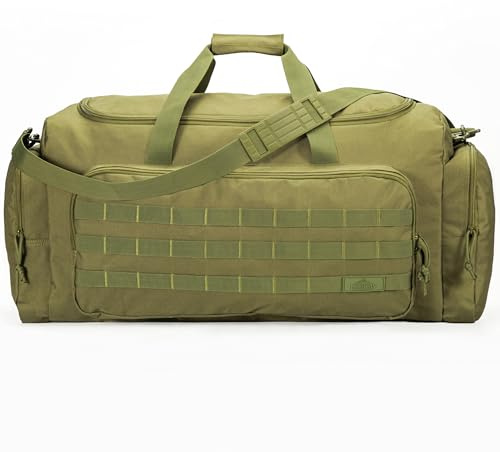 APRILBAY Super Quality 65L Großes Reisegepäck Duffel-Tasche Falloben Cargo-Sportausrüstungssack für Ski- und Hardware-Ausrüstung, hochbelastbar und langlebig (65L) (Grün)