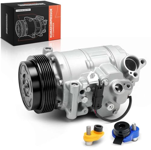 Frankberg Klimaanlagen Kompressor Klimakompressor mit Kupplung Diesel | Kompatibel mit X1 E84 1er E81 E82 E87 E88 3er E90 E91 E92 E93 5er E60 E61 64526987863, inkl. Öl vorbereift