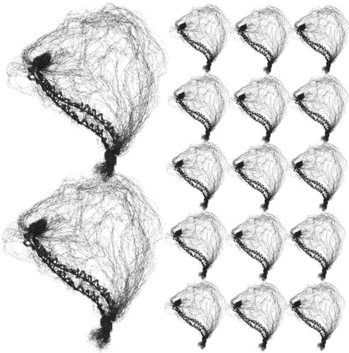 NULYLU 100 Stück Unsichtbare Haarnetze Elastisches Nylon Haarnetz für Dutt Atmungsaktives und Dehnbares Frisuren Zubehör für Tänzer und Stewardessen