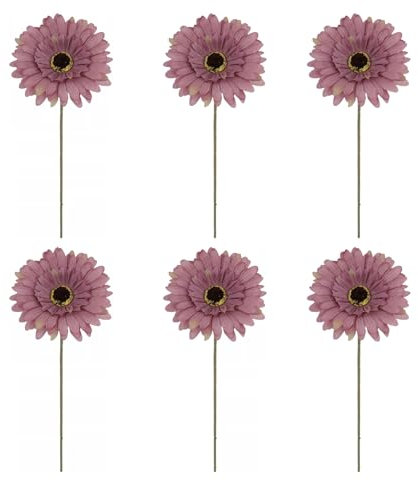 BESTORI Künstliche Blumen Chrysantheme Gefälschte Seidenblumen 6 Stücke für DIY Hochzeitsfeier Valentinstag Dekoration Lila