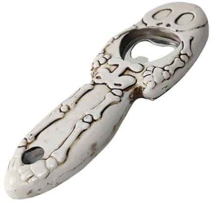 Ouvre-bouteille squelettique - porte-clés d'ouvre-bouteille à bière plate, ouvre-bouteille créative de bière | Resine robuste en résine lourde ouvreuse drôle de bouteille drôle, ouvre-bouteille en ver