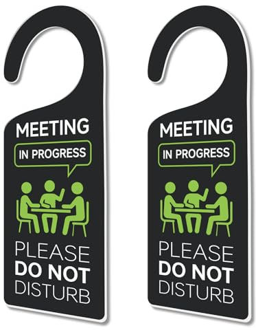 CHGCRAFT 2 Pack Bitte Nicht Stören Schild Türhänger Schild Bitte Nicht Stören Türschilder Acrylgravierte Türschilder für Büro Zuhause und Versammlungen
