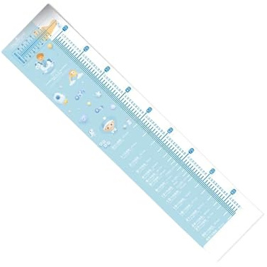 Tapis de mesure de la hauteur pour bébé et enfant, règle au design doux et léger pour une détection précise des progrès de la croissance, suivi de la croissance des enfants