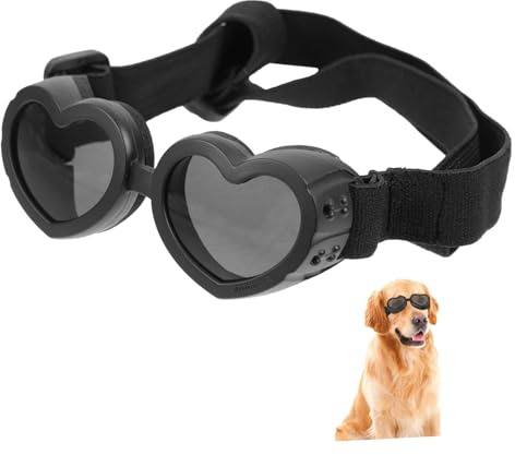 WEKAMOS Hundebrille aus Langlebigem Pc und Tpee Winddicht mit Belüftung Schützende Hundesonnenbrille für Kleine und Mittlere Hunde Modisches Haustierzubehör und Augenschutz