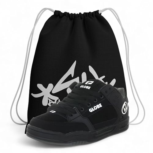 Scarpe da Skateboard – Scarpe Globe Tilt da Ginnastica Unisex Skate – Sneakers Resistenti con Sacca Abbinata (Sistema Taglie Calzature EU, Adulto, Numero, Larga, 40)