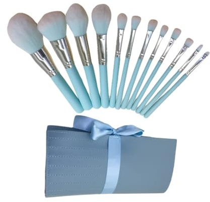 12-teiliges Make-up-Pinsel-Set, professionelles Make-up-Pinsel-Set für Foundation, Rouge, Lidschatten, Concealer, Augenbrauenpuder und synthetische Pinsel – das perfekte Geschenk für Frauen