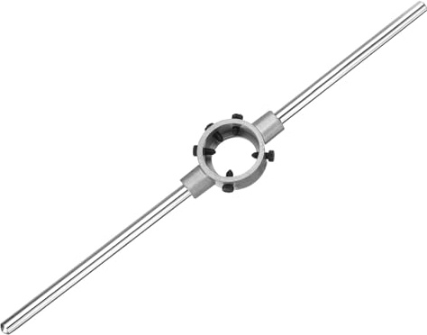 QUARKZMAN Macho De Roscar De 55mm x 22mm Macho Redondo De 55mm Portamachos | De Diámetro Exterior, Para Roscado Manual, Herramienta De Mano De Roscas, Para Machos Métricos M22-M26