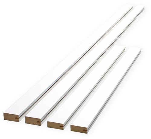 PEGBOARD Nutleisten-Set MDF weiß 40×20 mm – gerade geschnitten mit 3-mm-Nut – 2×130 cm & 2×70 cm – ideal für Heimwerker