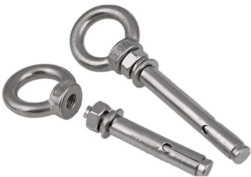 Expansionsbolzen M12 12mm Betonhülsen-Anker, die Edelstahl der Ösen-Expansionsbolzen-304 anheben(M12X150mm-5pcs)