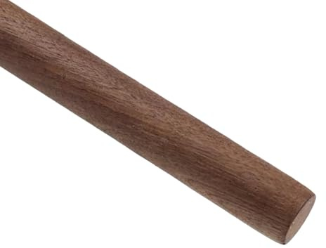 Tiges en bois de noyer, non finies, for loisirs créatifs, portants, cannes de marche, diamètre 25 mm, longueurs disponibles : 100/200/300/400/500/600 mm, lot de 1 à 3.(25mm*300mm*1pcs)