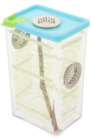 OHPHCALL Mantis Terrarium Box for African Ghost Mantis and Stick Insects Reptile Habitat Feed Box Suitable for Insect Breeding and Spider Enclosure