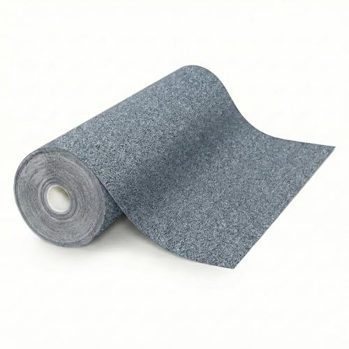 Floordirekt Nadelvlies Teppichboden 200x400 cm – Strapazierfähiger Teppich mit Schaumrücken, trittschalldämmend & kälteisolierend, individuell zuschneidbar für Wohnraum & Büro Grau
