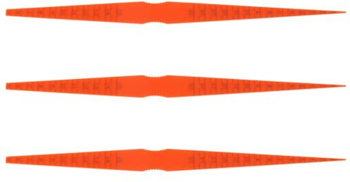FRCOLOR Set 3 Pezzi Spessimetro a Forma Curva per Misurare Spessore Porte e Carrozzeria Auto Strumento di Precisione Arancia