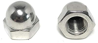 3/8-24 Acorn Cap Nuts 18-8 Stainless Steel - Fine Thread UNF (10 Pieces)