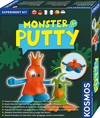 KOSMOS Glibber-Schreck, Erschaffe Glibber-Monster, nachtleuchtende Maden, Pups-Schleim etc. Experimentierset für Kinder ab 8 Jahre, Scherz-Artikel, Mitbringsel, Geschenk, mehrsprachige Anleitung