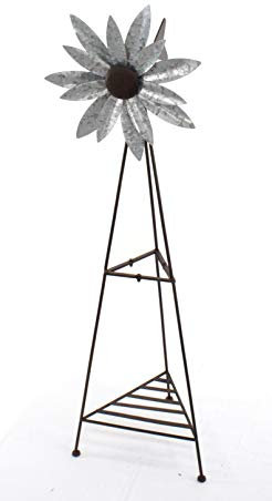 DARO DEKO Metall Windrad XXL mit Ablage 120cm