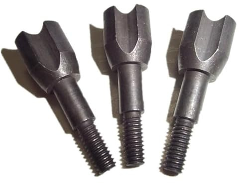 SHARROW 12pcs Tiro con L'Arco Punta di Freccia Martello Broadhead 100 Grains 125 Grains Caccia alla Piccola Selvaggina Punte di Freccia (Nero, 100 Grains)