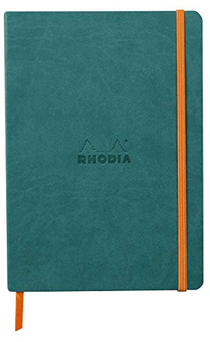 Rhodia 117376C Notizbuch Rhodiarama A5 80 Blatt liniert elfenbein 90g Grün