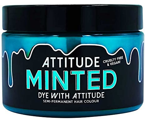 Attitude Hair Dye | Teinture Capillaire Semi-Permanente Végétalienne et Sans Cruauté Avec Revitalisant | Couleur de Cheveux Vibrante Pour Tous les Types de Cheveux | Minted Vert Pastel | 135ml