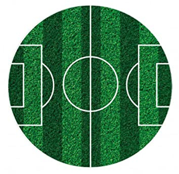FOOTBALL FIELD PITCH Cake Topper 19cm Celebration Edible Rice Paper Cake Decorations Birthday